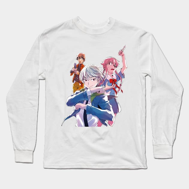 Yuki, Akise, Yuno Long Sleeve T-Shirt by katelin1